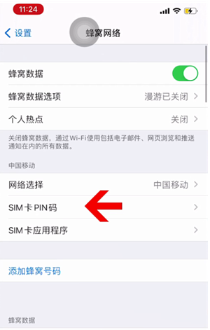 盐源苹果14维修网分享如何给iPhone14的SIM卡设置密码 