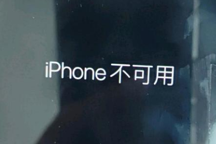 盐源苹果服务网点分享锁屏界面显示“iPhone 不可用”如何解决 