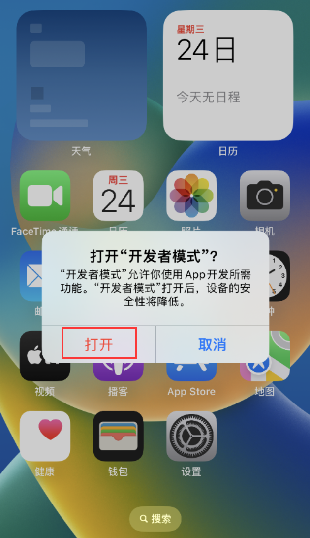 盐源苹果手机维修分享如何打开开发者模式 