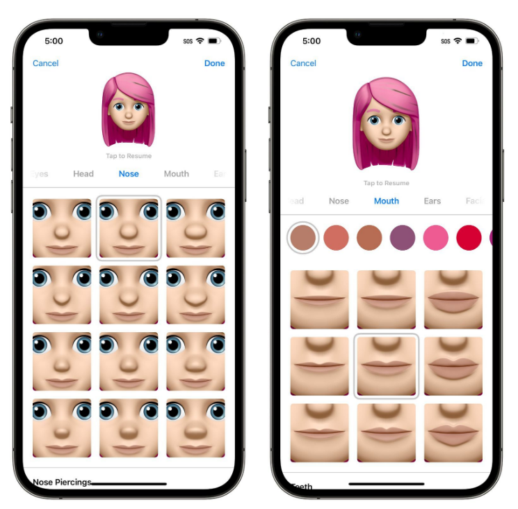 盐源苹果手机维修分享​iOS 16中的拟我表情有了哪些变化和升级 
